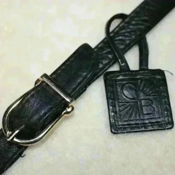 GIANI BERNINI Black Leather Crossbody Medium Purse Triple Compartment Envelope - Picture 9 of 14